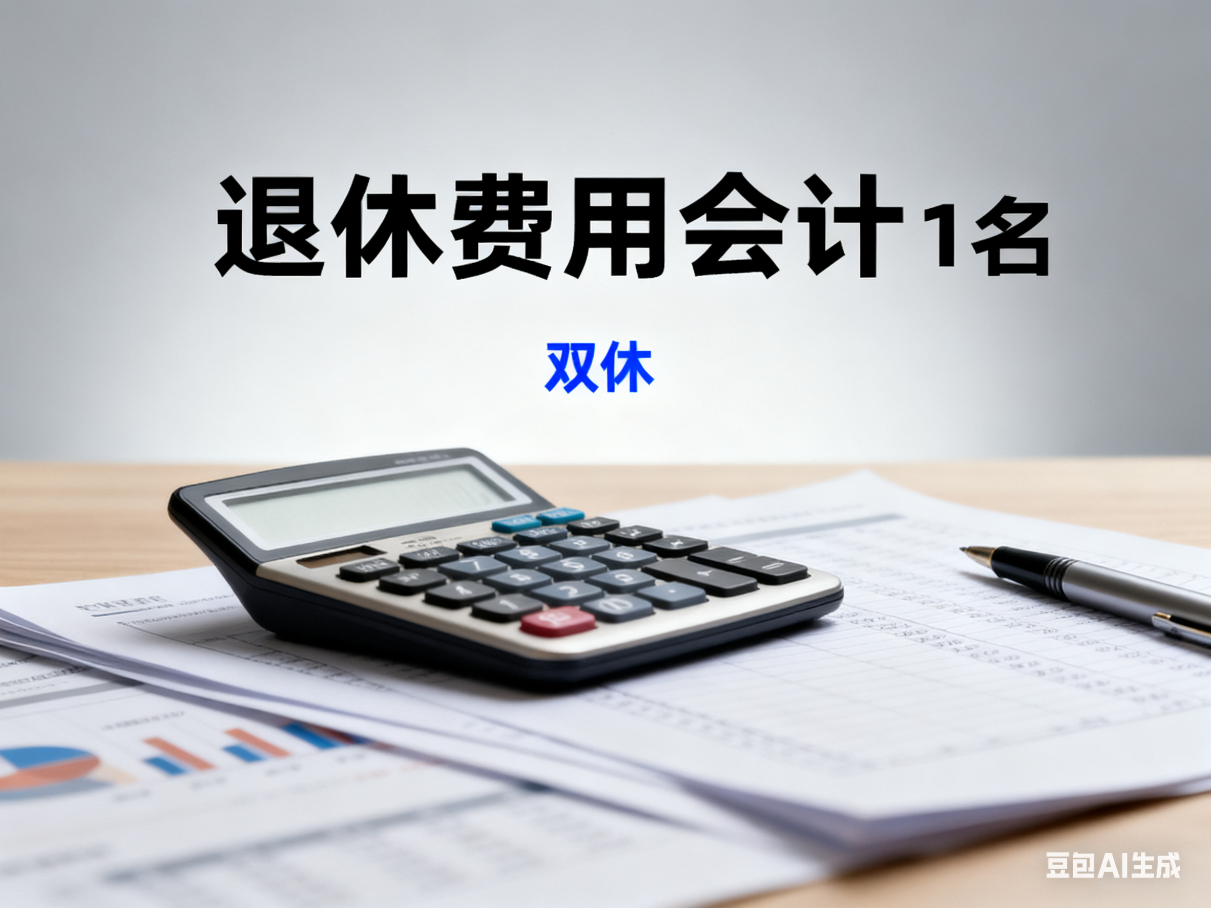 招聘：退休费用会计1名（双休）